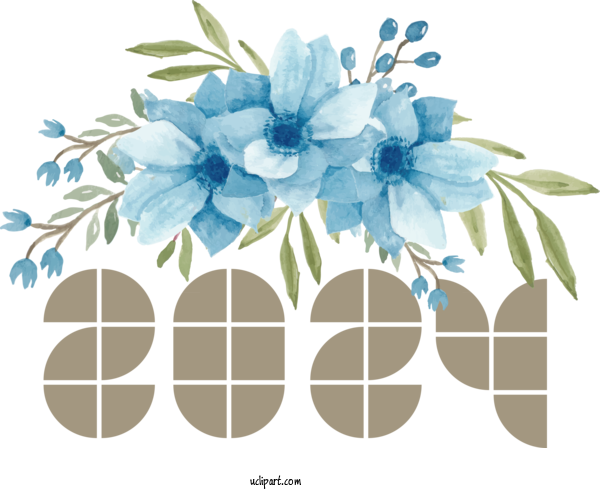 Free Holidays Flower Floral Design Flower Bouquet For New Year 2024 Clipart Transparent Background