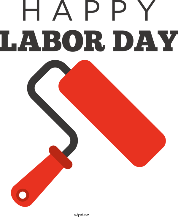 Free Holidays Paint Roller Design Line For Labor Day Clipart Transparent Background