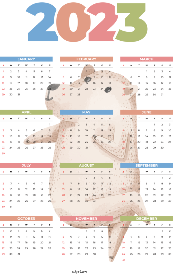 Free Life 2023 NEW YEAR May Calendar Calendar For Yearly Calendar Clipart Transparent Background