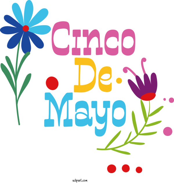 Free Holidays Cut Flowers Floral Design Design For Cinco De Mayo Clipart Transparent Background