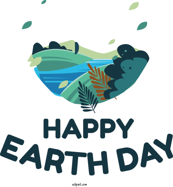 Free Holidays Logo Design Line For Earth Day Clipart Transparent Background
