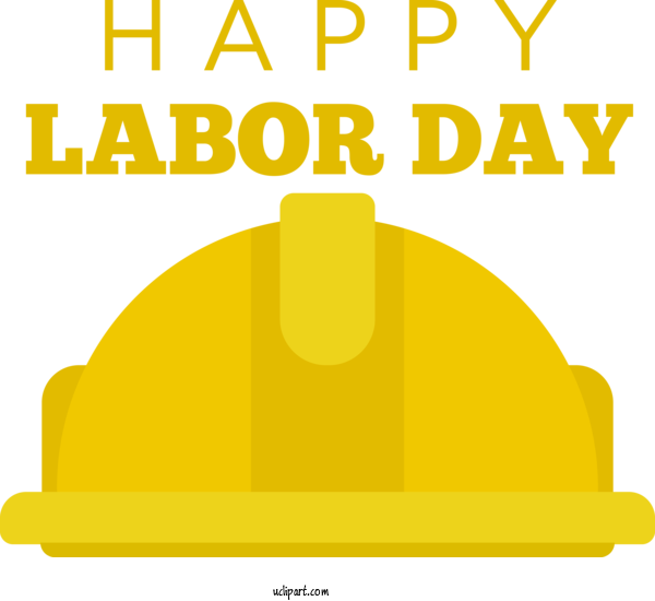 Free Holidays Design Line Yellow For Labor Day Clipart Transparent Background