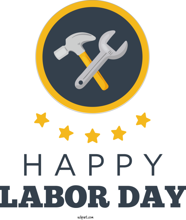 Free Holidays Logo Design Symbol For Labor Day Clipart Transparent Background