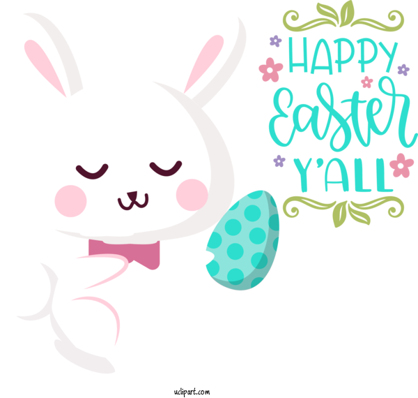 Free Holidays Easter Bunny Easter Egg Rabbit For Easter Clipart Transparent Background
