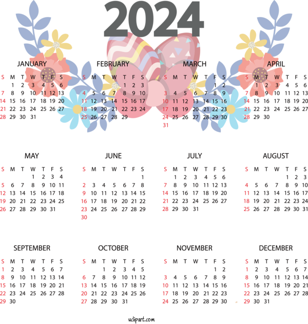 Free Life Calendar Design For Yearly Calendar Clipart Transparent Background