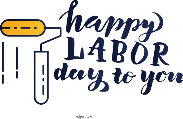 Free Holidays Human Logo Number For Labor Day Clipart Transparent Background