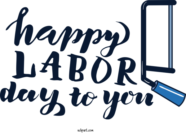 Free Holidays Design Logo Line For Labor Day Clipart Transparent Background