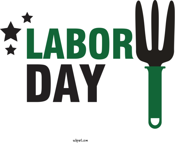 Free Holidays Logo Font Design For Labor Day Clipart Transparent Background