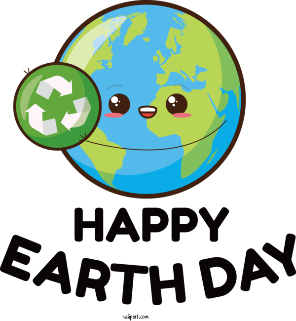 Free Holidays Human Cartoon Smiley For Earth Day Clipart Transparent Background