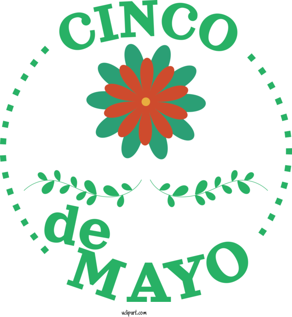 Free Holidays Floral Design Leaf Petal For Cinco De Mayo Clipart Transparent Background