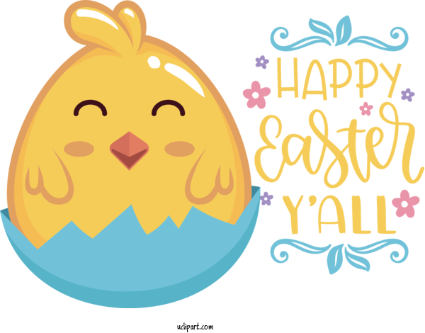 Free Holidays Cartoon Smiley Happiness For Easter Clipart Transparent Background