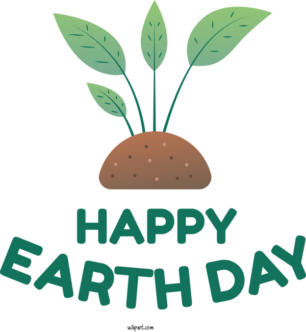 Free Holidays Leaf Plant Stem Design For Earth Day Clipart Transparent Background