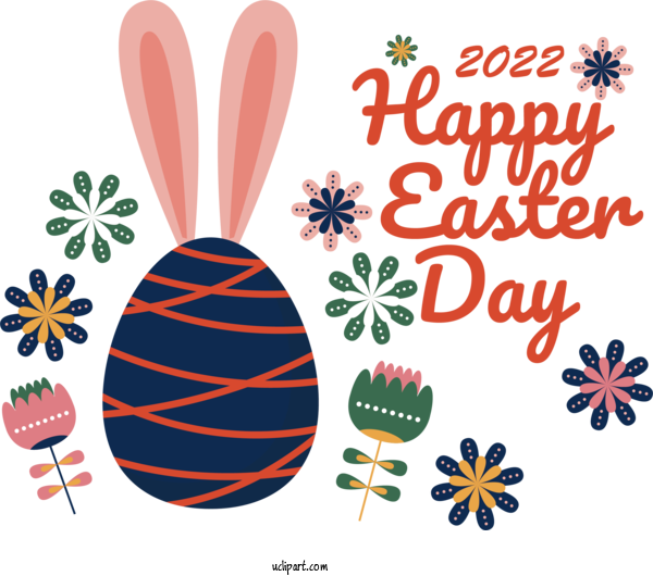 Free Holidays Line Design Flower For Easter Clipart Transparent Background