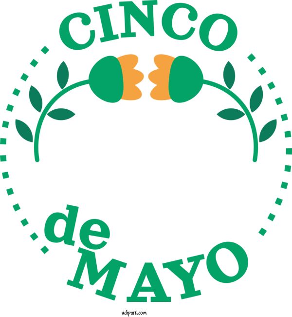Free Holidays Human Logo Leaf For Cinco De Mayo Clipart Transparent Background