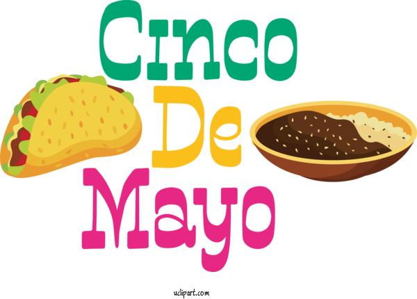 Free Holidays Logo Design Superfood For Cinco De Mayo Clipart Transparent Background