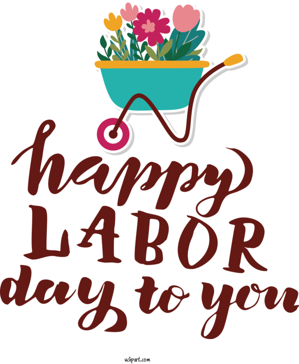 Free Holidays Floral Design Cut Flowers Logo For Labor Day Clipart Transparent Background