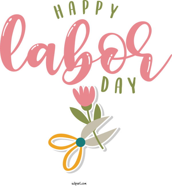 Free Holidays Leaf Floral Design Logo For Labor Day Clipart Transparent Background
