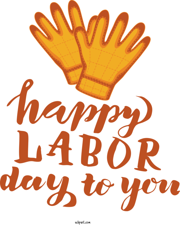 Free Holidays Safety Glove Logo Line For Labor Day Clipart Transparent Background