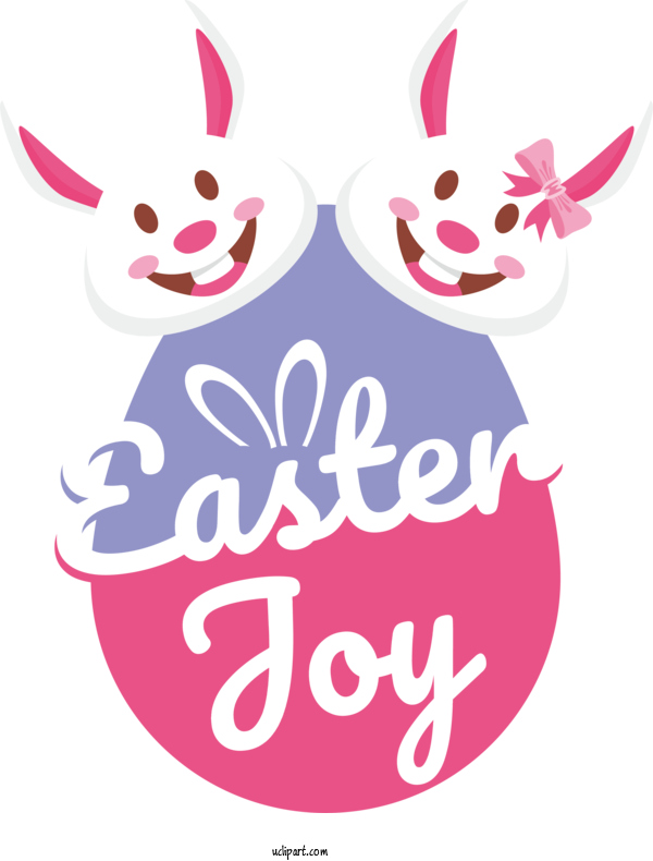 Free Holidays Easter Bunny Design Cartoon For Easter Clipart Transparent Background