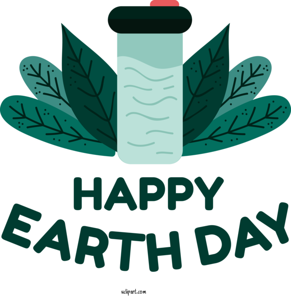 Free Holidays Leaf Logo Font For Earth Day Clipart Transparent Background