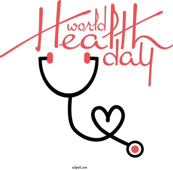 Free Holidays Line Design Happiness For World Health Day Clipart Transparent Background