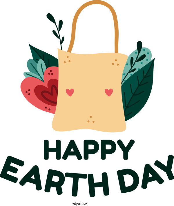 Free Holidays Handbag Bag Logo For Earth Day Clipart Transparent Background