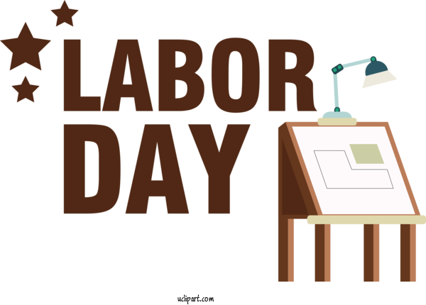 Free Holidays Design Human Logo For Labor Day Clipart Transparent Background