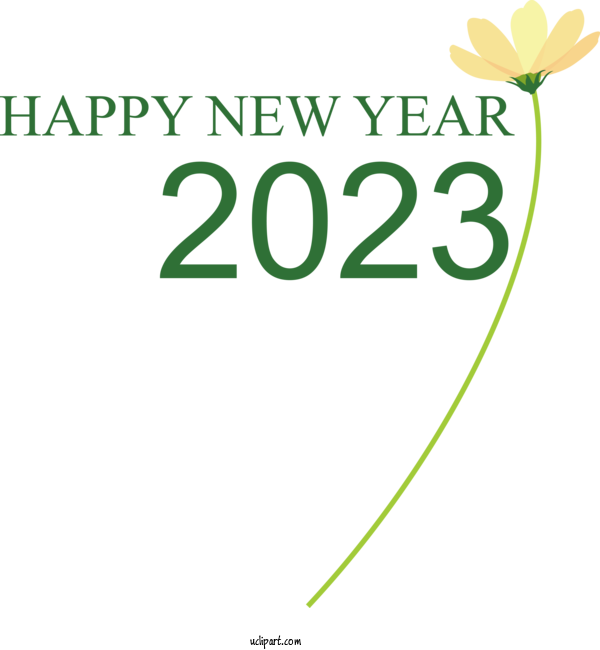 Free Holidays Leaf Logo Plant Stem For New Year 2023 Clipart Transparent Background