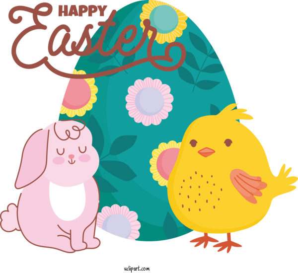 Free Holidays Easter Bunny Easter Egg Drawing For Easter Clipart Transparent Background