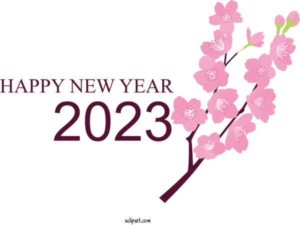 Free Holidays 2023 NEW YEAR New Year Holiday For New Year 2023 Clipart Transparent Background