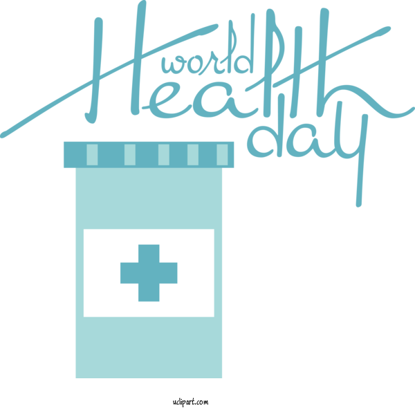 Free Holidays Design Logo Diagram For World Health Day Clipart Transparent Background