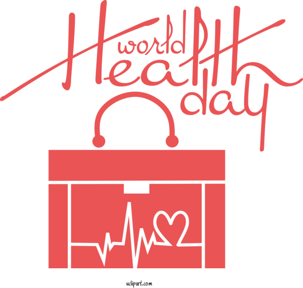 Free Holidays Design Logo Poster For World Health Day Clipart Transparent Background