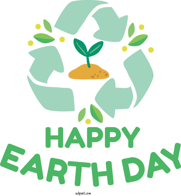 Free Holidays Leaf Logo For Earth Day Clipart Transparent Background