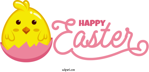 Free Holidays Cartoon Happiness Logo For Easter Clipart Transparent Background