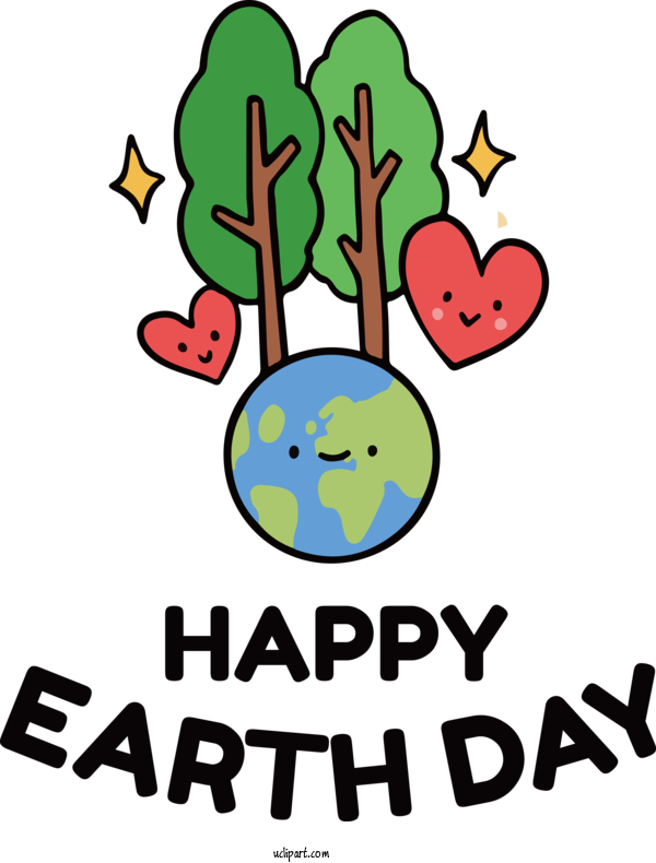 Free Holidays Birthday Greeting Card Design For Earth Day Clipart Transparent Background