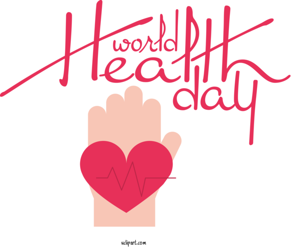 Free Holidays Stethoscope Heart World Health Day For World Health Day Clipart Transparent Background