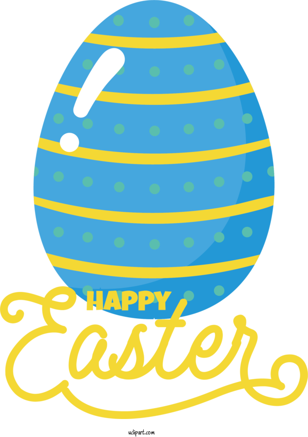 Free Holidays Easter Egg Line Yellow For Easter Clipart Transparent Background