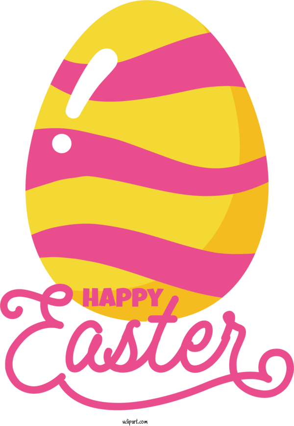Free Holidays Easter Egg Line Logo For Easter Clipart Transparent Background
