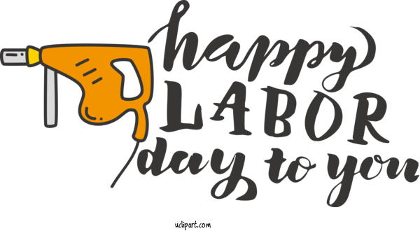 Free Holidays Design Logo Cartoon For Labor Day Clipart Transparent Background