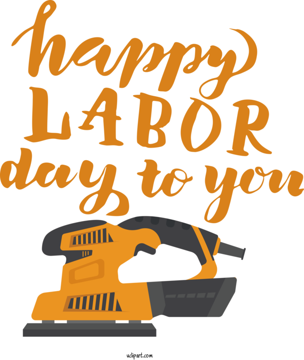 Free Holidays Logo Cartoon Design For Labor Day Clipart Transparent Background