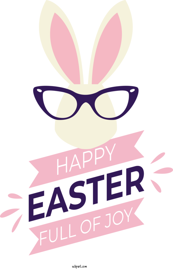 Free Holidays Glasses Design Cartoon For Easter Clipart Transparent Background