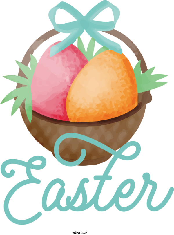 Free Holidays Easter Egg Orange Fruit For Easter Clipart Transparent Background