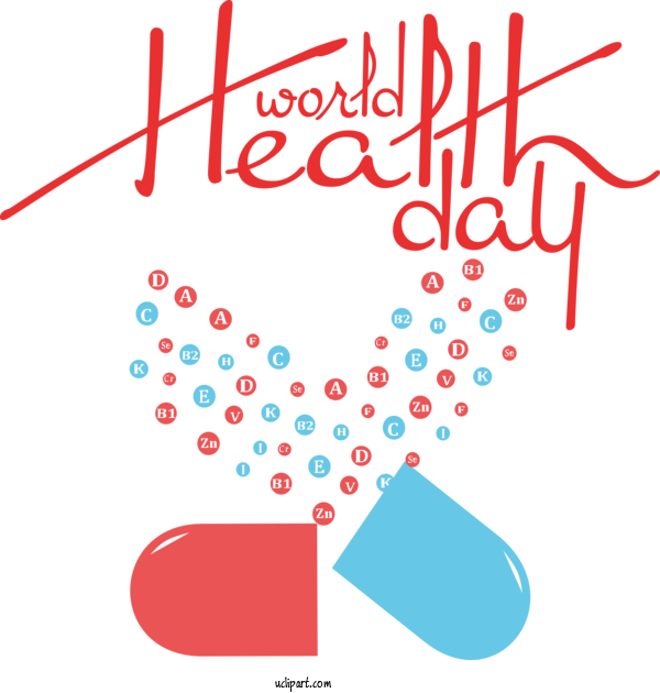 Free Holidays Vitamin Capsule Multivitamin For World Health Day Clipart Transparent Background