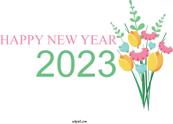 Free Holidays Design Drawing Champagne For New Year 2023 Clipart Transparent Background