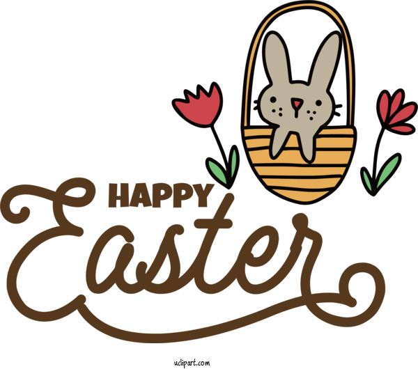 Free Holidays Flower Cartoon Line For Easter Clipart Transparent Background