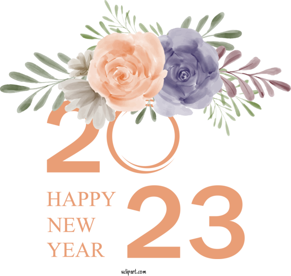 Free Holidays Icon Design Royalty Free For New Year 2023 Clipart Transparent Background
