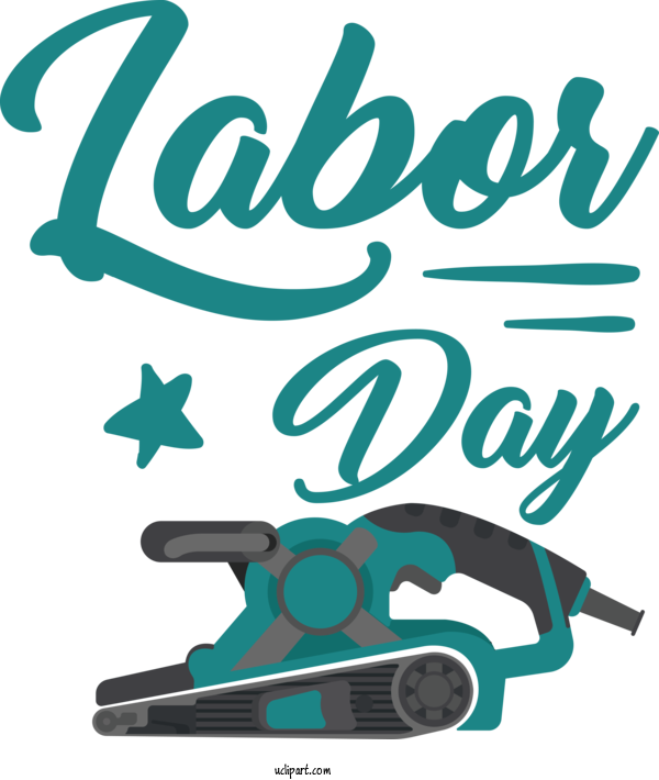 Free Holidays Design Logo Text For Labor Day Clipart Transparent Background