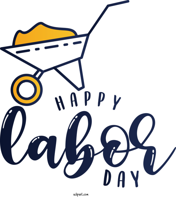 Free Holidays Logo Drawing Design For Labor Day Clipart Transparent Background