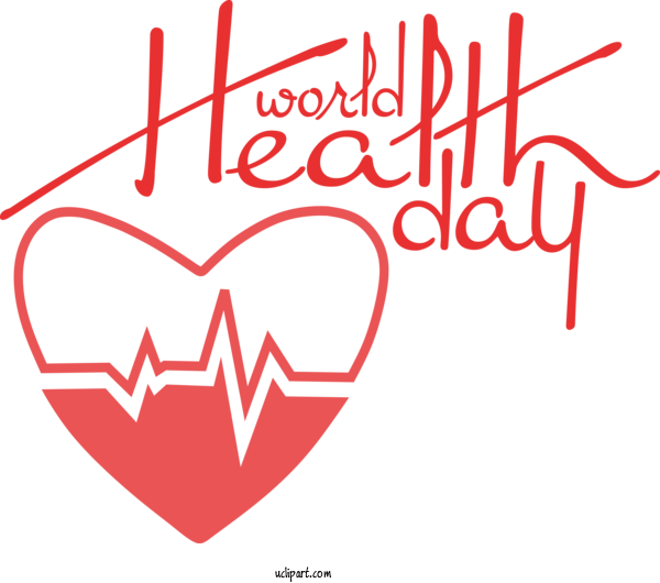 Free Holidays M 095 Logo Line For World Health Day Clipart Transparent Background