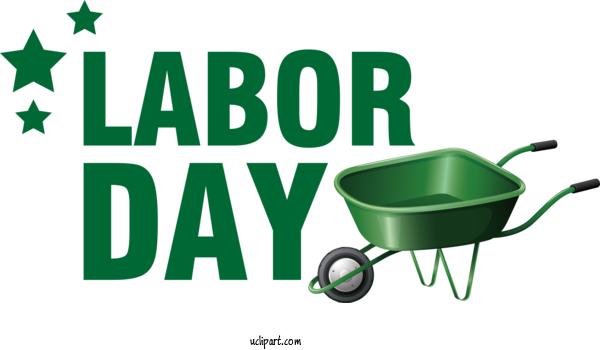 Free Holidays Logo Design For Labor Day Clipart Transparent Background
